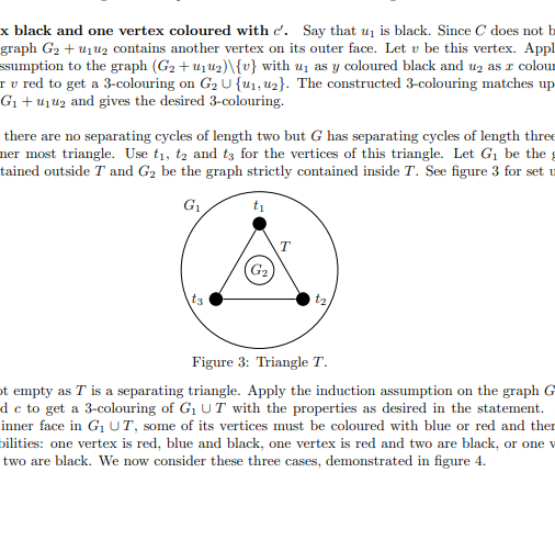 A triange with some annotations